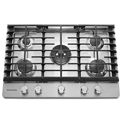 kitchenaid 5 burner gas cooktop 30 inch